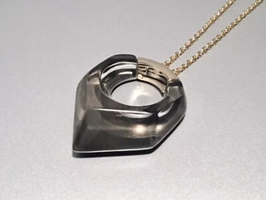 COLLAR COLGANTE PENTÁGONO FACETADO ALEXIS BITTAR NUEVO CON ETIQUETAS - Imagen 1 de 5