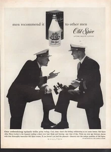 Vintage advertising print ad Fashion Old Spice after shave Men recommend it 1962 - Picture 1 of 1