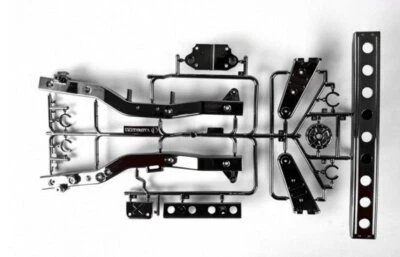 Tamiya 54678 RC WR02/GF01 Black Plated F Parts (Frame) Set Hop Up Parts OP1678 - Image 1 of 2