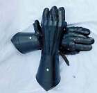 Spanish Knight Gauntlets Functional Armor Gloves Leather Steel Antique