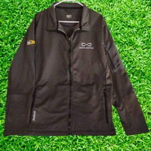 Reebok Digital Control Soft Shell Employee Jacket L Grey Long Sleeve Full Zip - Picture 1 of 16