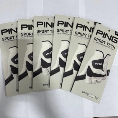 (6 pack) Ping Sport Tech Golf Glove Men's **FREE & FAST Ship** - Image 1 of 2