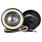 2X 2.5" Inch Car Projector LED Fog Light COB Halo Angel Eye Ring Bulb Lamp DRL