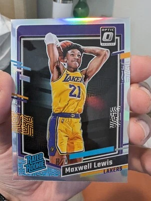 2023 - 2024 Donruss Optic LA 湖人队 Maxwell Lewis 银色 Prizm — 第 1/3 张图片