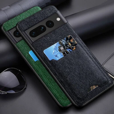 Card Pocket Phone Case For Google Pixel 9 9 Pro XL 8 Pro 8A 7 7A 6 6A 4 XL Cover - Image 1 of 4