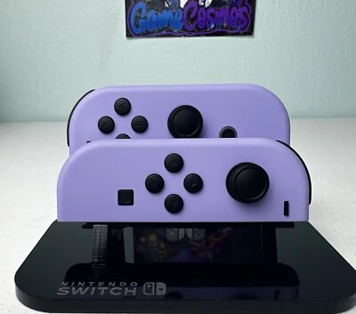 Violet Pastel - Black Accents - Custom Joycons for Nintendo Switch - Image 1 of 4