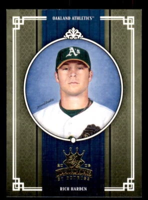 2005 Donruss Diamond Kings  #377 Rich Harden Oakland Athletics - Image 1 of 2