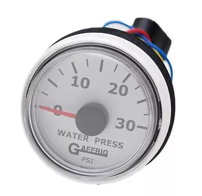 GAFFRIG MANÓMETRO DE AGUA 2" SCLWPW BLANCO BARCO MARINO Foto 1 de 2