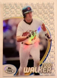 Todd Walker 1998 Topps Tek Card #24 Pattern #61 Minnesota Twins ESE - Picture 1 of 3