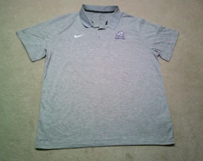 NWOT TCU Horned Frogs Polo Shirt Mens 2XL XXL Gray Nike - Image 1 of 4