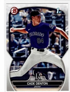 Cade Denton Colorado Rockies 2023 Bowman Draft 1st Bowman - Picture 1 of 2