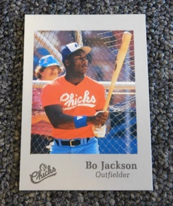 1986 Memphis Chicks Silver, Bo Jackson Red Jersey Card, #28 - Picture 1 of 3