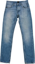Tiger of Sweden 31/32 Men JEANS Denim Rockey Light Blue Cotton Pocket Button