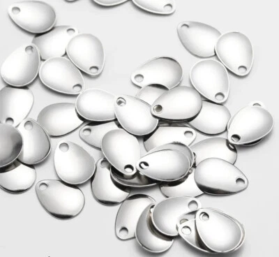 Spinner Blätter Spinnerbau Blinker Blätter Blades Lockblatt Chrom - Bild 1 von 4