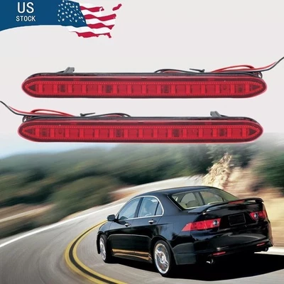 For Honda CRV CR-V 2005-2006 Pair Rear Bumper Reflector Lights LED Brake Lamp - Изображение 1 из 4