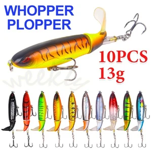 Whopper Plopper Topwater Floating Fishing Lures Rotating Tail Baits Bass Tackle - Picture 1 of 12