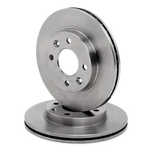 2x Brake Discs fits NISSAN KUBISTAR X76 238mm Renault 11,19,21,9, clio,Mrgane,Th - Picture 1 of 14