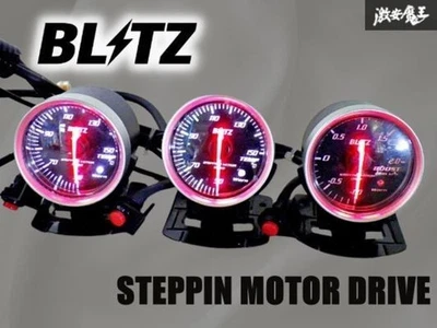 BLITZ 3 Gauge Set Boost and Temp Electronic 52mm Black Face Panel - Image 1 of 4