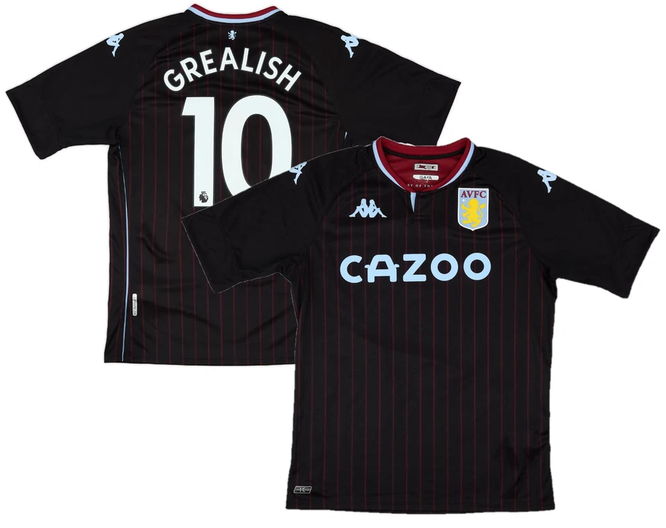 Aston Villa Football Shirt (Size M) Women's Kappa Away Shirt - Grealish - New - Image 1 of 1