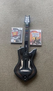 Guitar Hero Warriors of Rock Nintendo Wii Guitar and 2 Games Legends of Rock lll - Picture 1 of 17