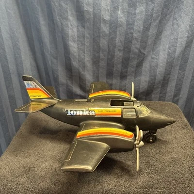 1979 Tonka Hand Commander Airplane, Turbo Prop Black Plane  Vintage       R10 - Image 1 of 4