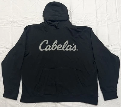 Cabela's Sudadera con Capucha Para Hombre XL "Bolsillo Canguro" Gris/Blanco Logo Foto 1 de 3
