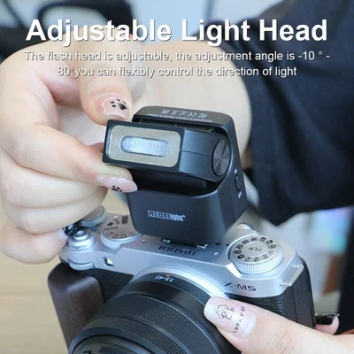 MEDAlight F2S Portable On-Camera Speedlite Flash Light Camera Universal Hot Shoe - Image 1 of 4