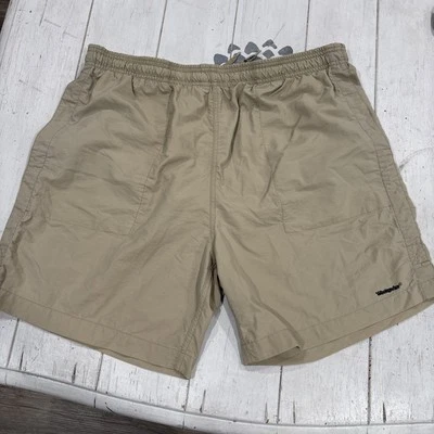 Weekender XL Swim Trunks Shorts Tan Nylon Pull On Stretch Waist Nautical Casual  - Image 1 of 4