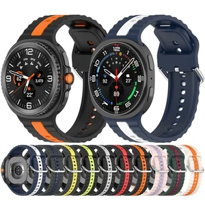 Bracelet Sport en Silicone Souple pour Samsung Galaxy Watch 8 40/44mm 8 Bracelet Classique 46mm - Photo 1/36