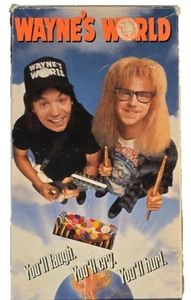 Vintage 90's Paramount Pictures Mike Myers Dana Carvey Wayne's World VHS Tape - Picture 1 of 5