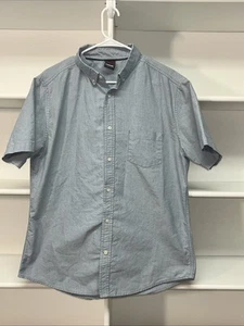 Tony Hawk Light Wash Blue Short Sleeve Button Down Shirt Men's XL Y2K Skater Boy - Picture 1 of 11