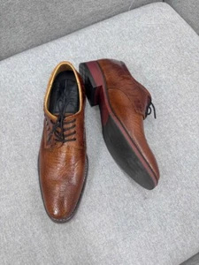 Men's Shoes Genuine Ostrich Skin Leather Handmade Size USơ10 - EUR43 - Picture 1 of 15