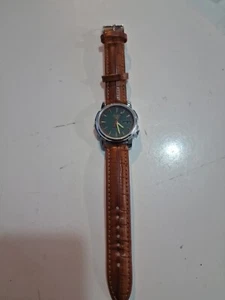 Seiko 5 automatic men steel Green dial day/date  watch working  - Picture 1 of 7