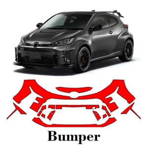 Front bumper PreCut PPF Paint Protection Film For Toyota GR Yaris 2021-2022 - Picture 1 of 7