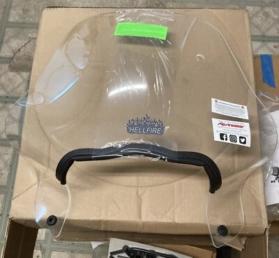 NEW SLIPSTREAMER SS-24-C HELLFIRE WINDSHIELD W/ COMPLETE HARDWARE KIT - Image 1 of 4