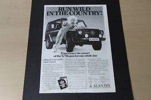 Original 1982 advert: MERCEDES-BENZ 'G' WAGON frame-ready wall-art  - Picture 1 of 1