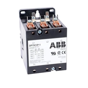 ABB, DP75C3P-1, contactor DP, 3 polos, 75 amperios, bobina 120 VAC - Imagen 1 de 2