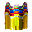 CHROME MIRRORED Full Size Football Visors with Clips FOR DISPLAY PURPOSES ONLY