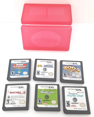 Lot of 7 DS games and Snap Protective Case BACHELOR My Sim Kingdom ZOO TYCOON 2 - Image 1 of 4