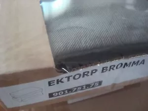 IKEA EKTORP Bromma COVER for EKTORP Footstool Ottoman SVANBY GRAY 901.751.75 - Picture 1 of 11