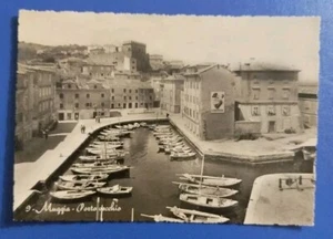 1956 Muggia (Trieste) - porto vecchio - barche da pesca - pubblicità Liquigas - Picture 1 of 2