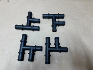 4 Pack Lot USA Made 3/4" 4 Way Tube Heater Core Coolant Connector Hose Line - Picture 1 of 10