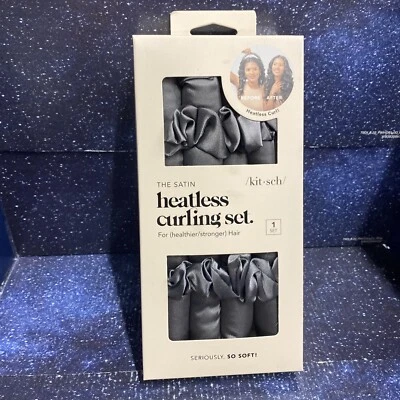 Kitsch The Satin Heatless Hair Curling Set - 1 Curling Rod & 2 Satin Scrunchies - Image 1 of 4