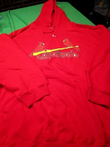 Nwt MAJESTIC MLB  ST. LOUIS CARDINALS MENS HOODIE HOODED SWEATSHIRT RED  4X - Picture 1 of 2