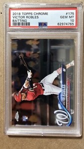 2018 Topps Chrome Victor Robles RC PSA 10