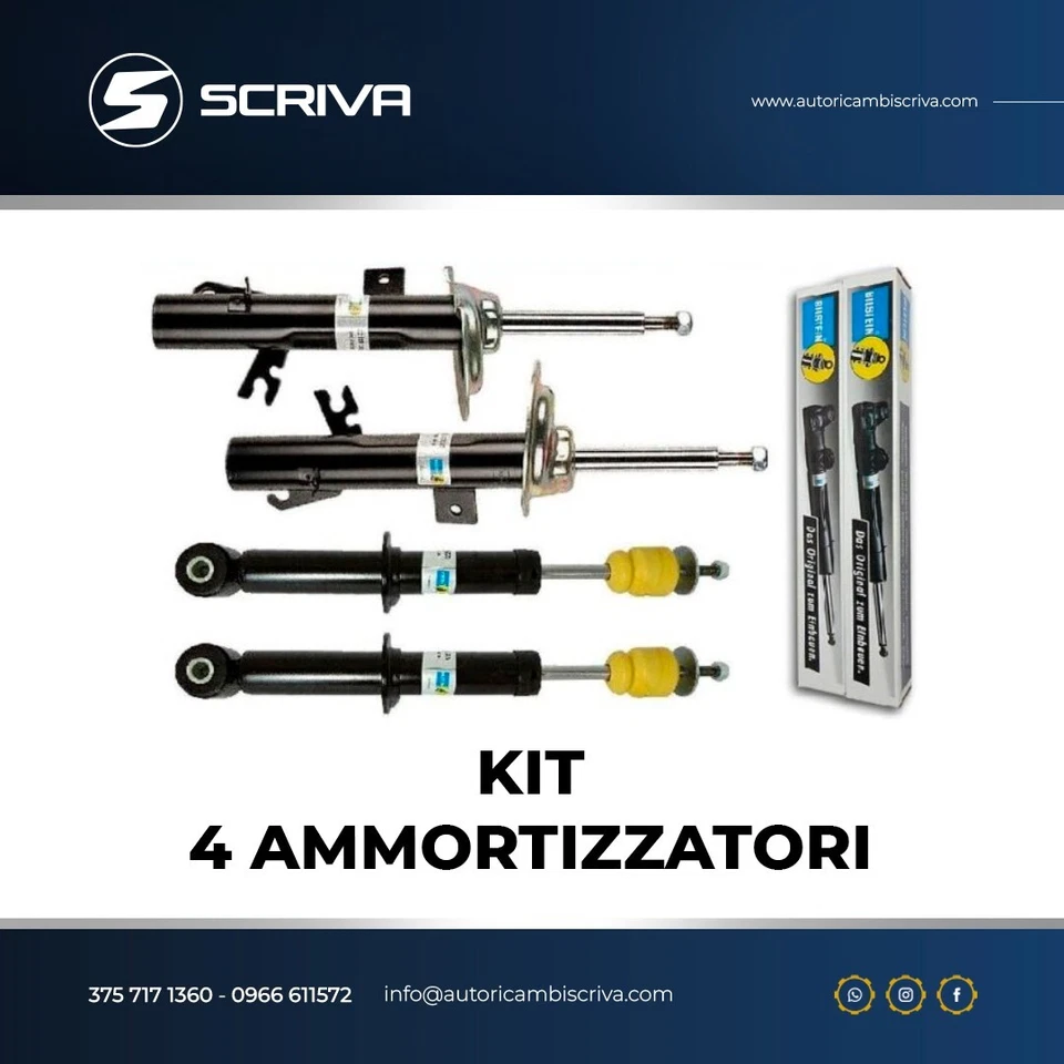 4 Ammortizzatori a Gas Bilstein B4 Mini (R50_R53) One One D Cooper Cooper S - Immagine 1 di 1