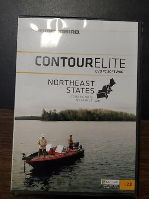 HUMMINBIRD 600046-2 CONTOUR ELITE PC SOFTWARE V2 NORTHEAST STATES - Image 1 of 3