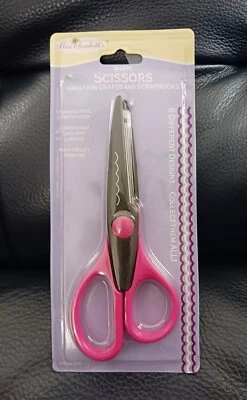 Miss Elizabeth's Shape Scissors Pink Stainless Steel Right Or Left Hand Use  - Image 1 of 4