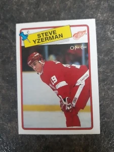 1988 O-Pee-Chee Base Steve Yzerman Card# 196 - Picture 1 of 2