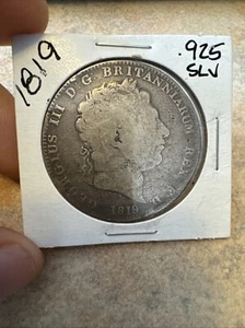 1819 crown, George III, uncertified raw coin - Picture 1 of 2